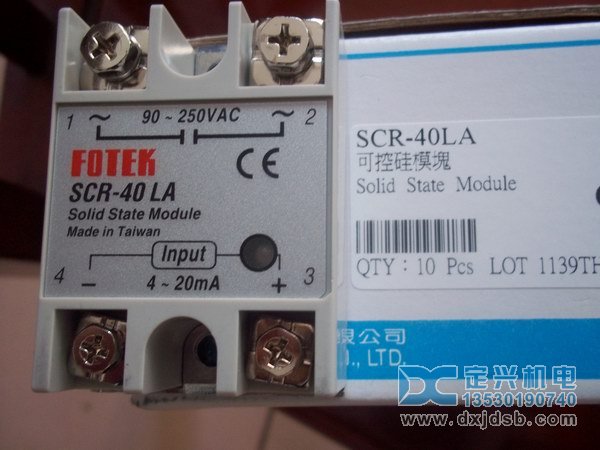 FOTEK阳明单相固态继电器SCR-25LA|SCR-40LA和SSR-25DA区别以及代