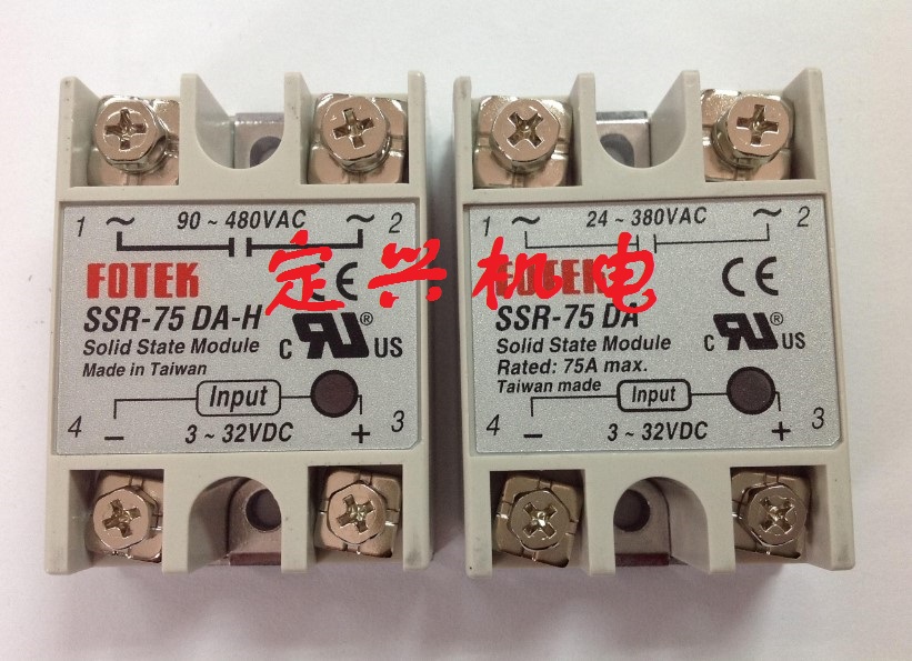 SSR-75DA-H FOTEK单相固态继电器