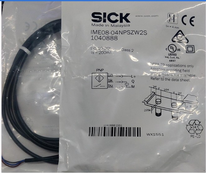 SICK电感式接近开关IME08-04NPSZW2S